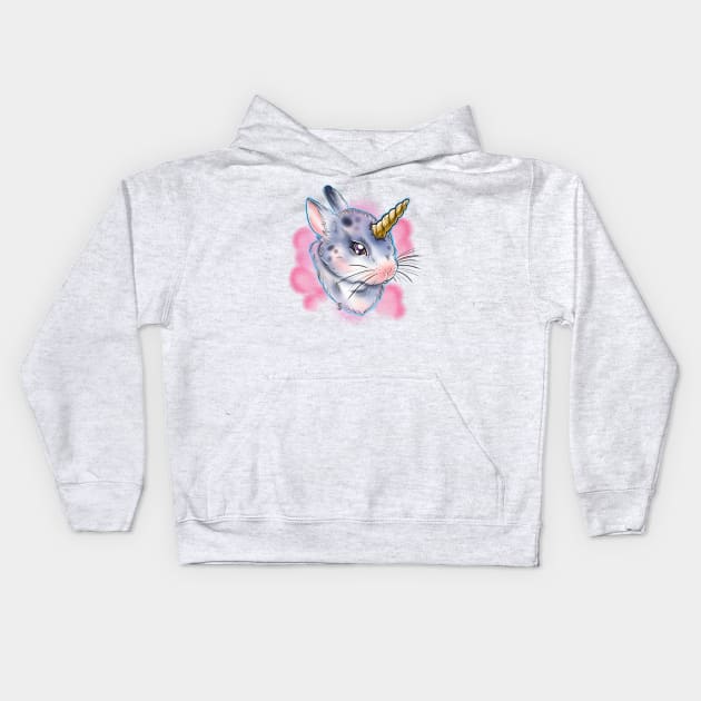 Bunnicorn Kids Hoodie by InkyMcStapleface